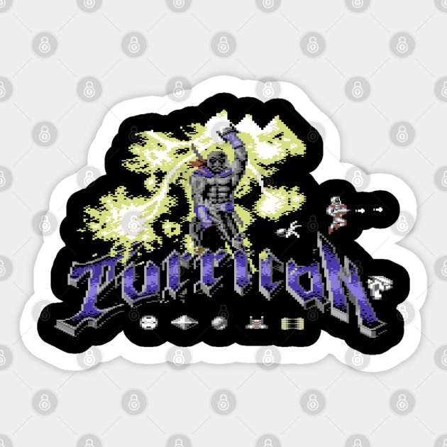 Turrican Sticker by ilovethec64